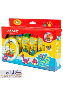 رنگ انگشتی 6 رنگ تیوپی آریا