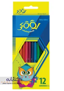 مداد رنگی 12 رنگ لوکی (جعبه مقوایی)