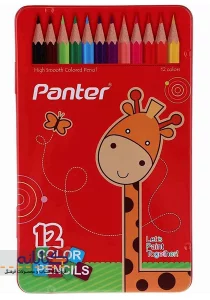 مداد رنگی 12 رنگ پنتر (جعبه فلزی)